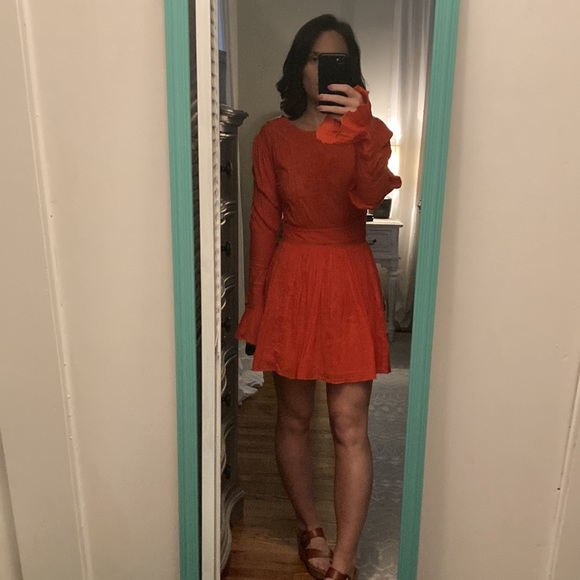 Free people ORANGE 🍊 DRESS!!! - Picture 2 of 5